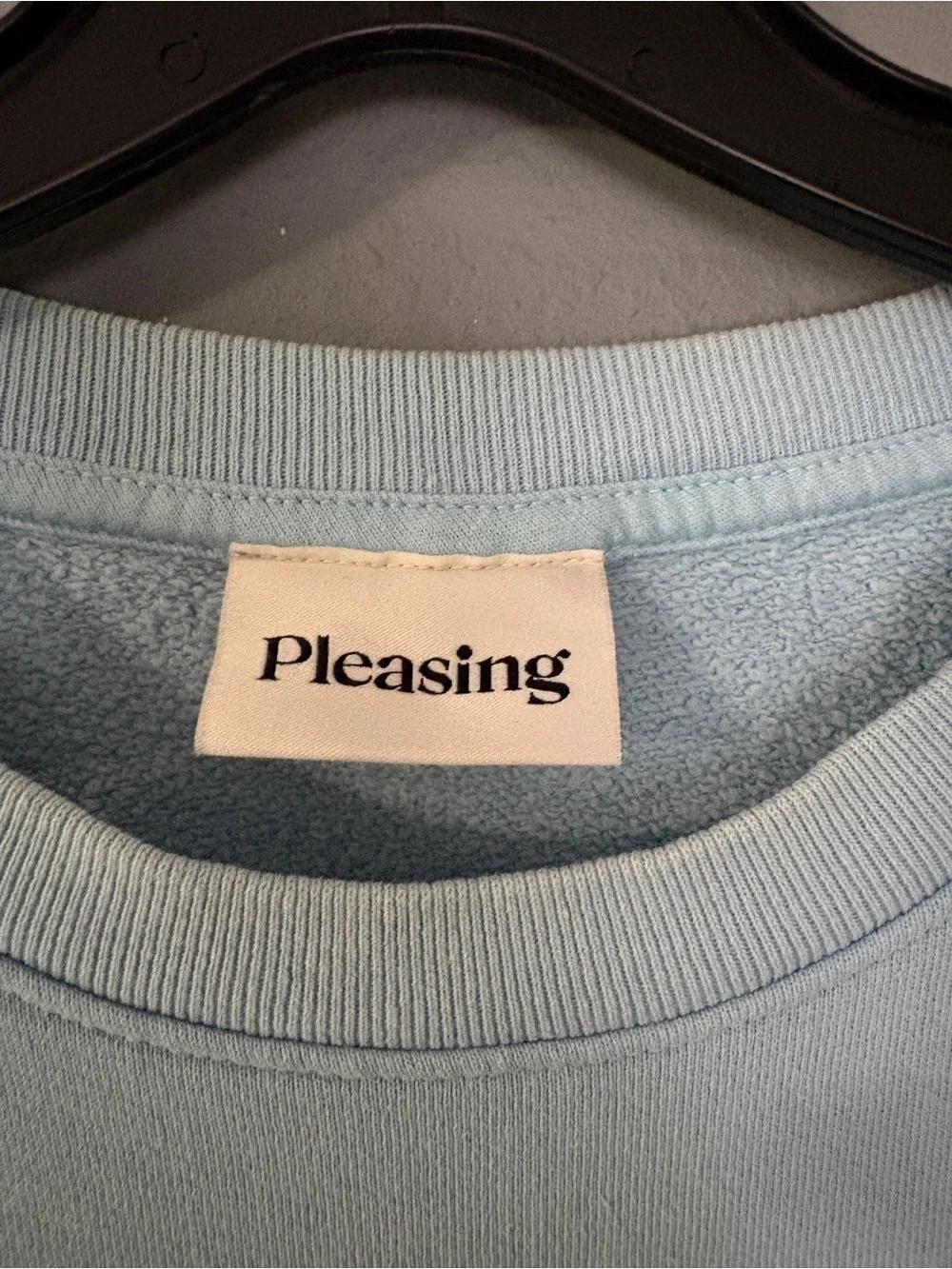 Pleasing Logo Crewneck Sweatshirt - Pale Blue